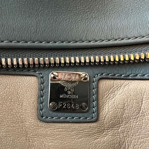 MCM Light Blue Leather Purse - Picture 2 of 6